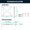 Höhenverstellbarer Decken-Wäscheständer aus Aluminium, Produktbild-Vorschau 10