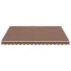 A brown awning with a scalloped edge. Anteprima dell’immagine prodotto