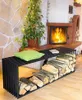 DanDiBo Stojan na palivové dřevo Lavice D-Style 150 cm Náhled obrázku produktu 8