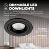 Ledvion lot de 6 spot encastrable LED rond noir 3W blanc Voir les images du produit 9