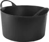 A black flexible basket with handles on a white background. Náhľad obrázku produktu