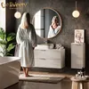 Badmöbel-Set Livinity Amalfi Anthrazit/Goldkraft Eiche Produktbild-Vorschau 4