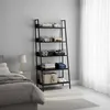 Relaxdays Standregal, modernes Leiterregal mit 5 Ablagen, Produktbild-Vorschau 3