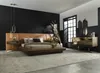 Letto colore marrone in ecopelle Stile moderno Camera da Anteprima dell’immagine prodotto 6