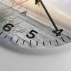 Wanduhr - Rund - Glasuhr - Westen Sonne Strand - 30x30cm - Produktbild-Vorschau 5
