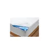 A mattress topper with a gel foam layer is shown on a mattress. Produktbild-Vorschau