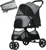 Poussette pour animaux de compagnie PawHut avec protection Voir les images du produit 1