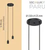 SSC-LUXon PARU Pendelleuchte Vintage 2-flammig in schwarz - Produktbild-Vorschau 5