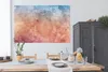 MuchoWow® Poster Wasserfarben - Orange - Blau - Rot 180x120 Produktbild-Vorschau 3