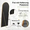 UnboxG Łukowe lustro stojące 164×54 cm w kolorze złotym - Podgląd zdjęcia produktu 9