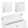 Relaxdays Briefkasten mit Zeitungsfach, HxBxT: 37 x 37 x 12 Produktbild-Vorschau 7