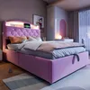 Letto imbottito per bambini 90x200, letto singolo in Anteprima dell’immagine prodotto 4