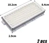 A product shot of a vacuum cleaner filter with dimensions indicated. Produktbild-Vorschau