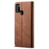 Galaxy A21S Hülle, LaimTop Denim Leder Brieftasche Produktbild-Vorschau 3