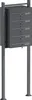 Wiltec 5er Briefkastenanlage Anthrazit 556 x 270 x 1500 mm, Produktbild-Vorschau 1