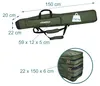 Relaxdays Angeltasche, Rutentasche, 150cm, für 3 Ruten, 5 Produktbild-Vorschau 4