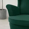Elastischer Velours-Sesselbezug für Ohrensessel in Produktbild-Vorschau 4