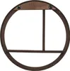Wandregal Ø 37 cm Holz Dunkelbraun Produktbild-Vorschau 3
