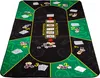 Skládací pokerová podložka, červená/černá, 160 x 80 cm Náhled obrázku produktu 4