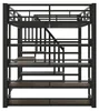 Metaal hoogslaper 140x200 cm met trap en opbergruimte, Productafbeelding-voorbeeld 18