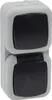 ChiliTec 3er Set Feuchtraum Schalter Steckdose Kombi Produktbild-Vorschau 3