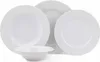 A set of white porcelain dishes with embossed decorative rims, arranged on a white background. Produktbild-Vorschau