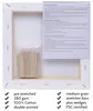 Artina Keilrahmen Leinwand Akademie, 20x20cm, 5er Set Produktbild-Vorschau 4