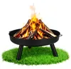 Ikodm Feuerschale Ø 75 cm Schwarz, große Feuerstelle für Produktbild-Vorschau 6