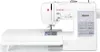 A white Singer sewing machine with an attached extension table. Produktbild-Vorschau