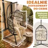 Fotel wiszący ELONEO z podstawą, wygodny fotel bujany do Podgląd zdjęcia produktu 7