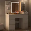 Schminktisch mit LED Beleuchtung Spiegel, Kosmetiktisch Produktbild-Vorschau 6
