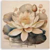 Leinwandbild Blumen Lilien Botanik 60x60 Feeby Beige bild Produktbild-Vorschau 3