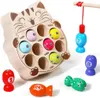 Kleinkind Montessori Spielzeug hölzerne Fischerei Spiel für Produktbild-Vorschau 6
