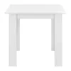 A white square table on a white background. Voir les images du produit