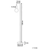 BELIANI Stojací lampa  měděné na kovovém podstavci doplněk Náhled obrázku produktu 3
