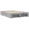 vidaXL Bettgestell Betongrau 150x200 cm Holzwerkstoff Produktbild-Vorschau 1