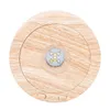 Houten displaybasis met verlichting, roterende displaybasis Productafbeelding-voorbeeld 5