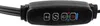 A close-up view of a black control unit with several illuminated icons, attached to a black cable. Náhľad obrázku produktu