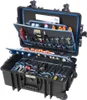 An open black tool case with various tools neatly organized inside, displayed on a white background. Náhľad obrázku produktu