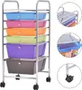 Goplus Rollwagen mit 6 Schubladen, Rollregal Farbig, Produktbild-Vorschau 1