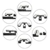 A collage of different configurations of a modular outdoor furniture set. Produktbild-Vorschau