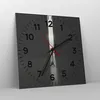 Wanduhr - Quadrat - Glasuhr - Tor Mensch Licht - 40x40cm - Produktbild-Vorschau 4