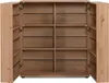 Schuhschrank Satine - 100x34x110cm - 2 Türen - Eiche Produktbild-Vorschau 5