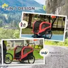 PawHut Rimorchio per cani 2 in 1, rimorchio da bicicletta e Anteprima dell’immagine prodotto 4