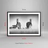 Gerahmtes Poster - Schwarzer Rahmen - Zebras Fotografie Produktbild-Vorschau 5