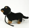 Dackel 28 cm Kuscheltier Hund schwarz-braun mit Leine Produktbild-Vorschau 4