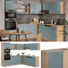 Eckküche Vicco R-Line Blau-Grau/Goldkraft Eiche 247 x 60 cm Produktbild-Vorschau 5