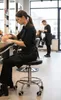 Kappersstoel met draaibaar zitvlak, zwart Productafbeelding-voorbeeld 17