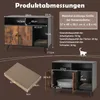COSTWAY Katzenschrank Katzentoilette mit Kratzunterlage & Produktbild-Vorschau 3