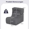 COSTWAY Bodenstuhl mit Abnehmbarer Kopfstütze, Bodensessel Produktbild-Vorschau 3